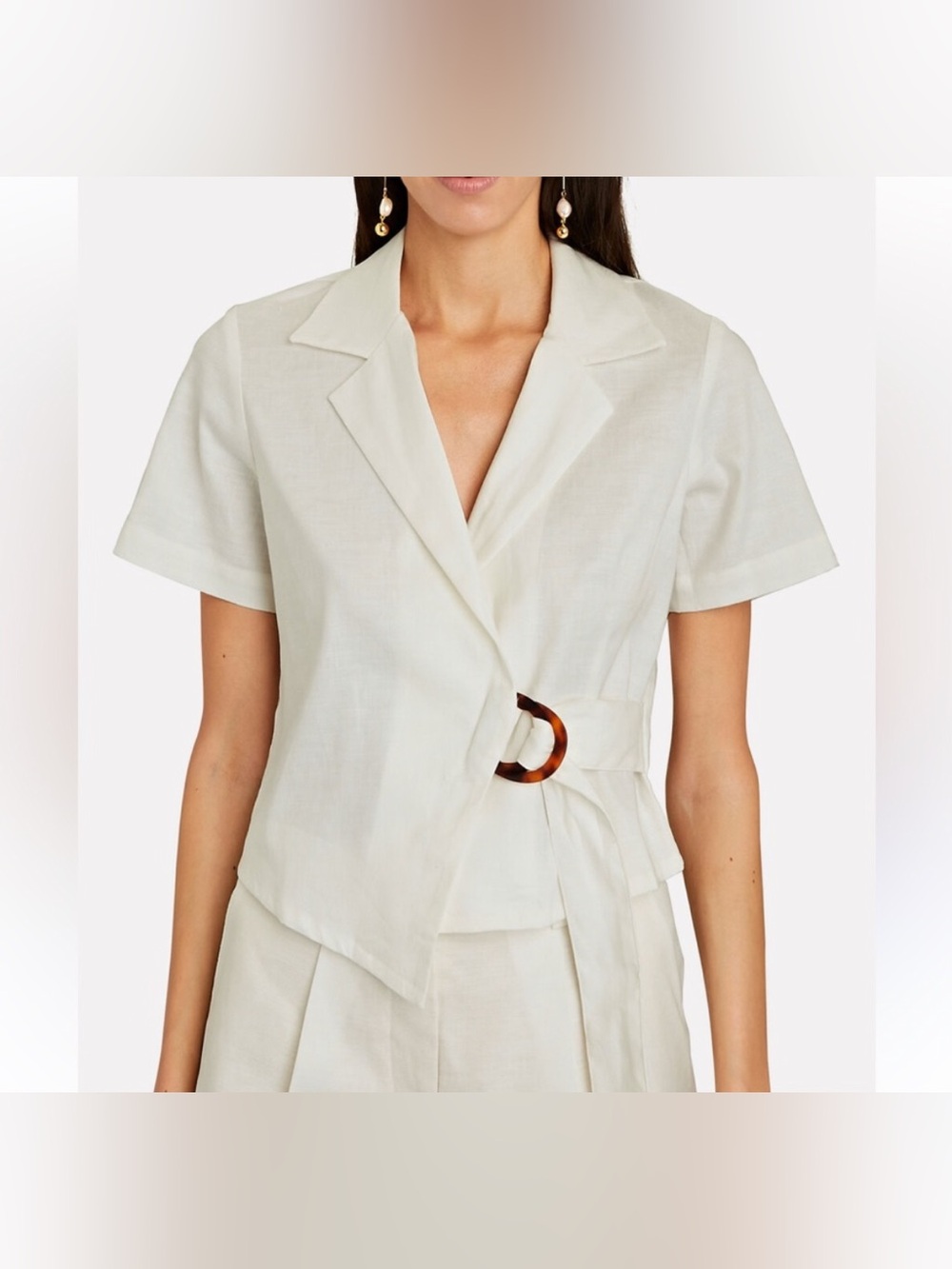 Rails April Linen Creme Top
